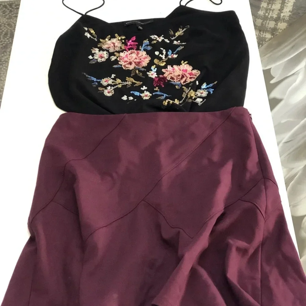 White house black Market top and skirt!